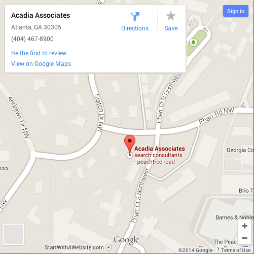 Acadia Associates Map